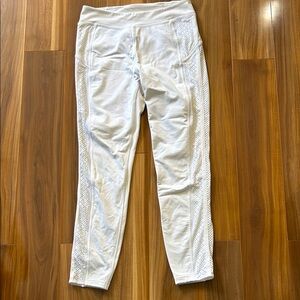Lululemon leggings white eyelet, beautiful, no signs  of wear!